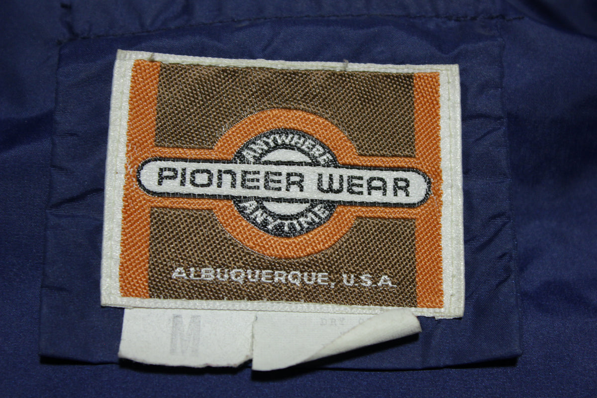 Pioneer Wear Leather Patch Vintage 80s Puffer Ski Vest Jacket – thefuzzyfelt