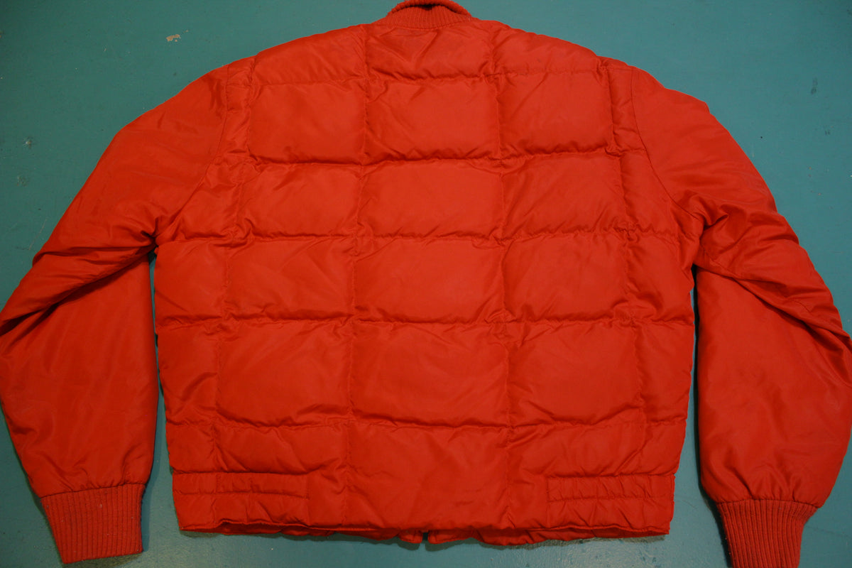Tempco Made in USA Down Insulated 80's Vintage Hunter Red Puffer Jacket