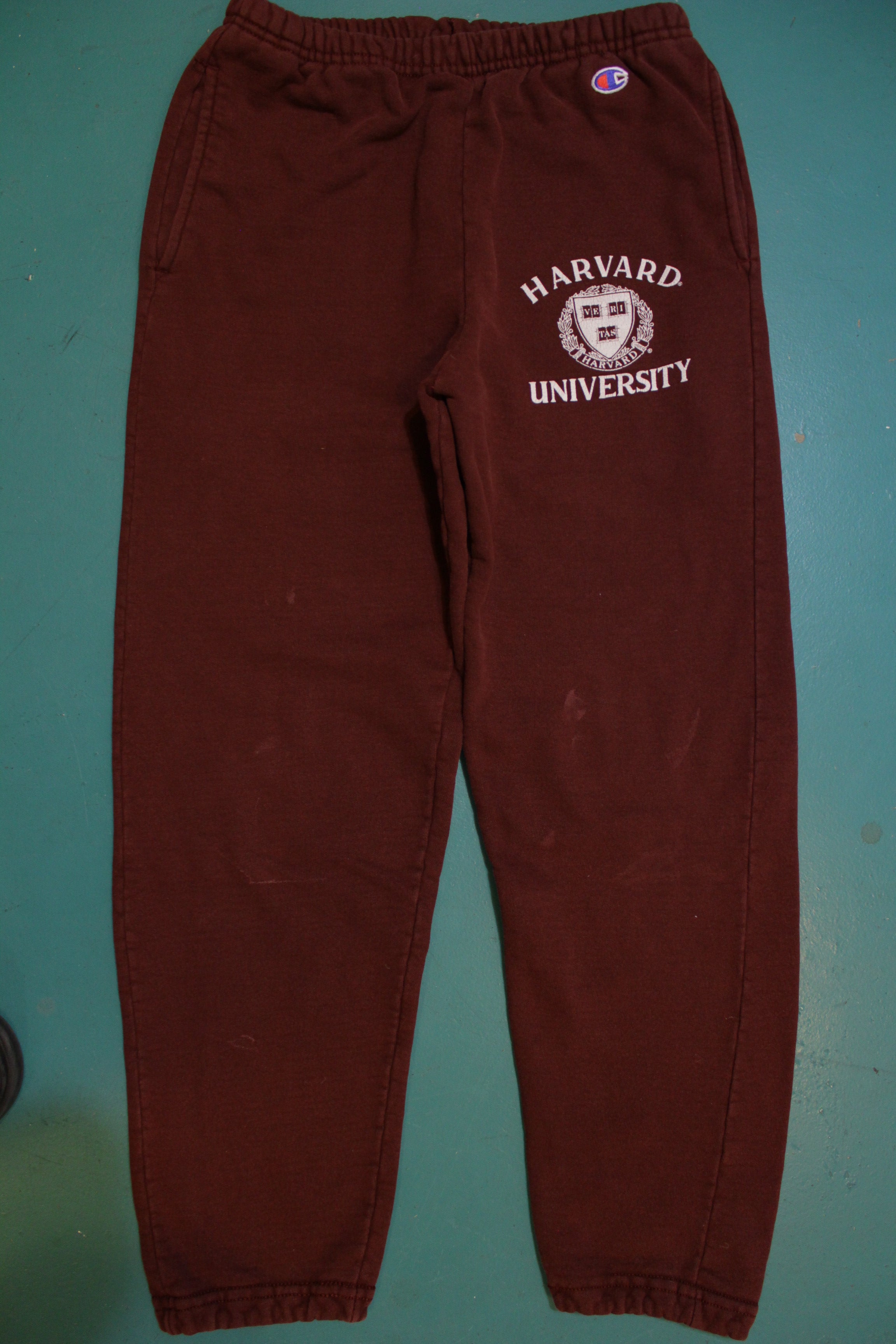 Champion Logo Made in USA 80's Harvard University Sweatpants 28 30