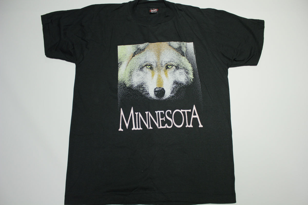 Minnesota Timberwolves Vintage 90's Wolf FOTL Single Stitch USA T-Shirt