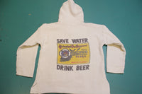Pacifico Save Water Drink Beer Drug Rug Poncho Hoodie Baja Sweater Vintage