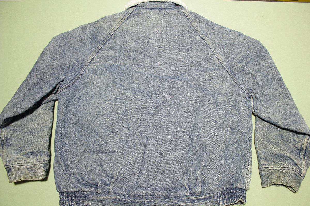 Levis 75409-4817 Vintage 80's USA Made Sherpa Lined Stone Washed Jean Jacket