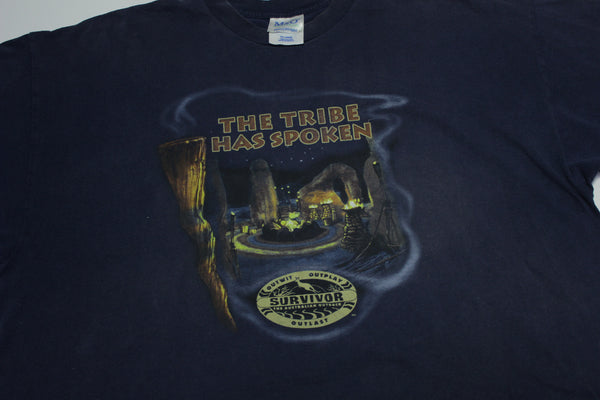 Survivor Australian Outback Vintage 2001 The Tribe Has Spoken TV Promo Series T-Shirt