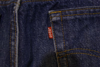 Levis 501 Button Fly 80s Red Tag Made in USA Vintage Blue Denim Jeans 30x29