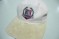 Dr. Pepper Suede Leather Bill  Vintage 90's Adjustable Back Hat