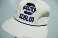 Napa Auto Parts Echlin Cord Rope Vintage 90's Adjustable Snap Back Hat