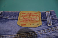 Levis 501 Button Fly 80s Red Tag Made in USA Vintage Blue Denim Jeans 32x29