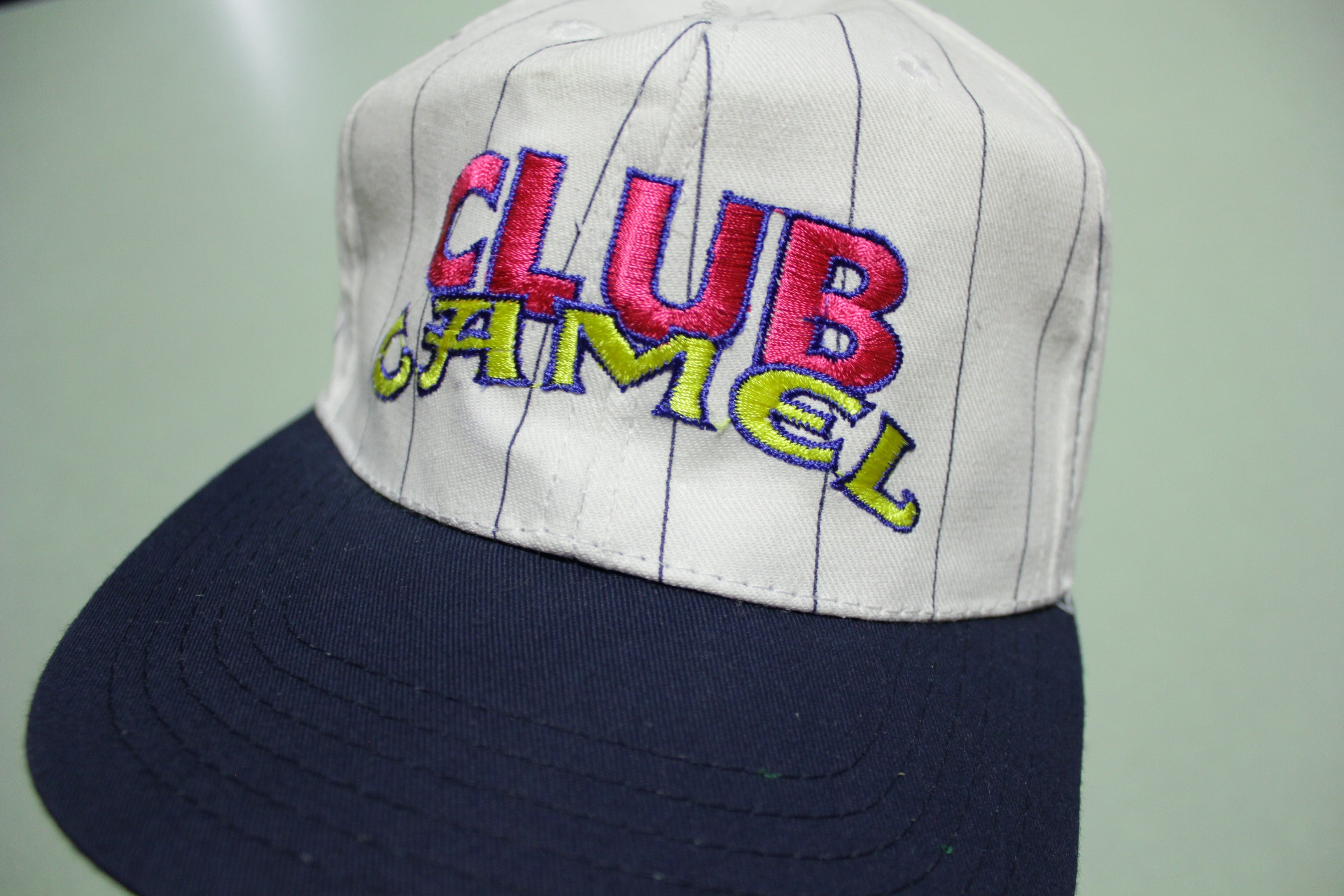 Camel Club Premier Pinstripe Deadstock Vintage 80's Adjustable