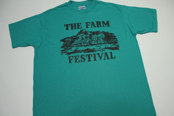 The Farm Festival Vintage 80's Farm Aid Hanes Fifty Single Stitch Made in USA T-Shirt