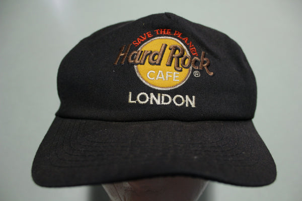Hard Rock Cafe London Distressed Vintage 90's Adjustable Snap Back Hat