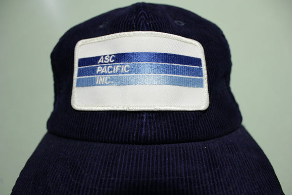 ASC Pacific Inc. Deadstock Corduroy Vintage 90's Adjustable Snap Back Hat