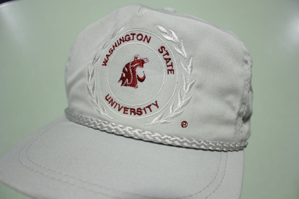 Washington State University WSU Cougars Rope Vintage 90's Adjustable Snap Back Hat
