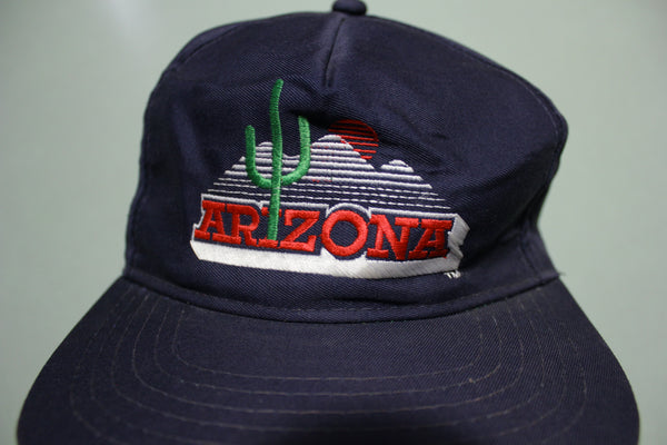 Arizona Cactus Sunset Vintage 80's Adjustable Snap Back Hat