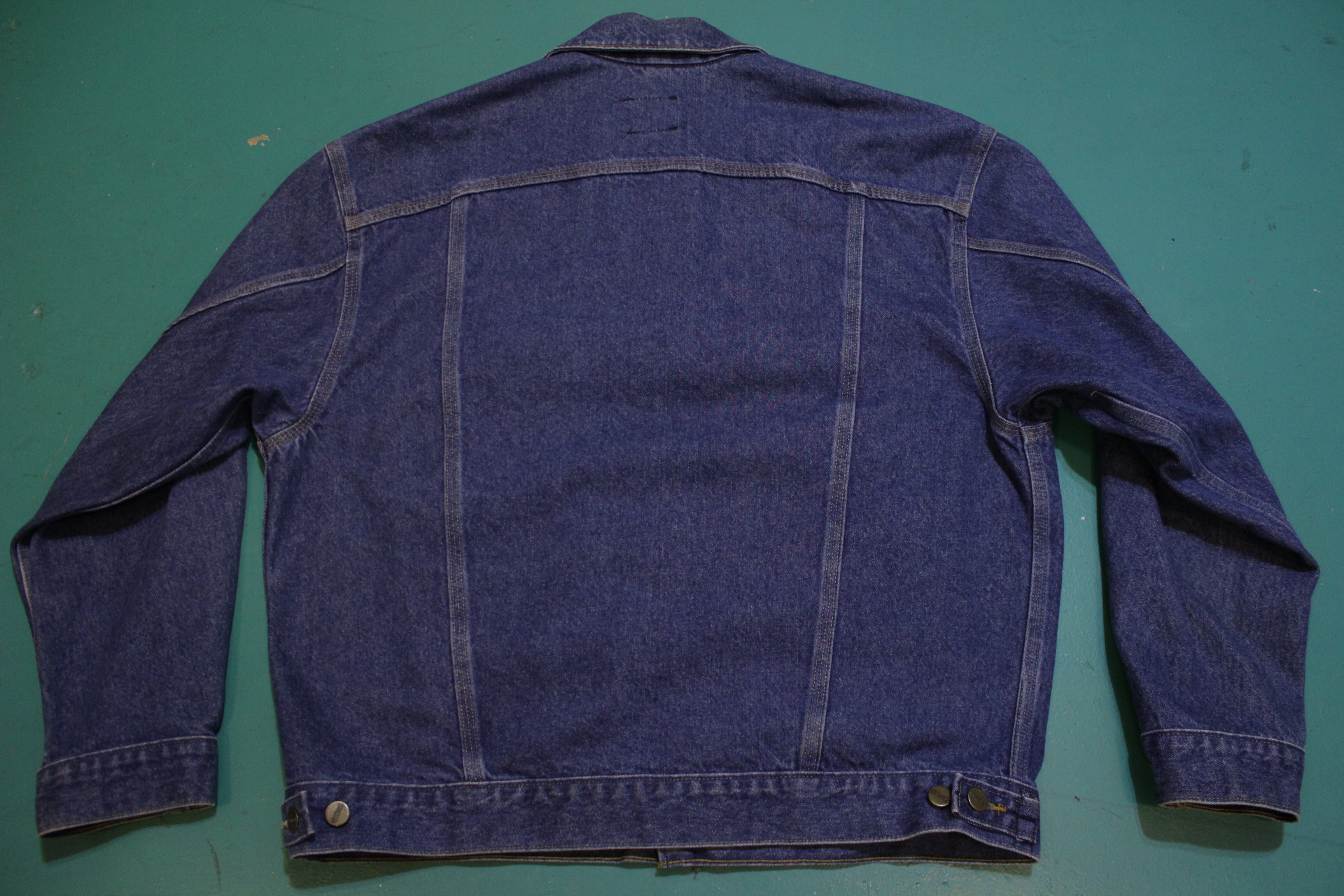 Carhartt J12 DST Denim Blue Jean Trucker Work Jacket One Wash