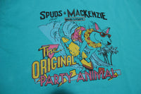 Spuds MacKenzie Bud Light Original Party Animal Vintage 80's Budweiser Beer T-Shirt