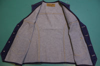 Wrangler Jeans Vintage 80's Dark Wash New M-159 Denim Western Wear Vest