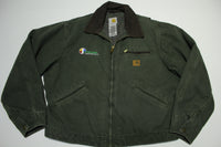 Carhartt J97 Blanket Dark Green MOS Detroit Blanked Lined Work Jacket