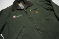 Carhartt J97 Blanket Dark Green MOS Detroit Blanked Lined Work Jacket