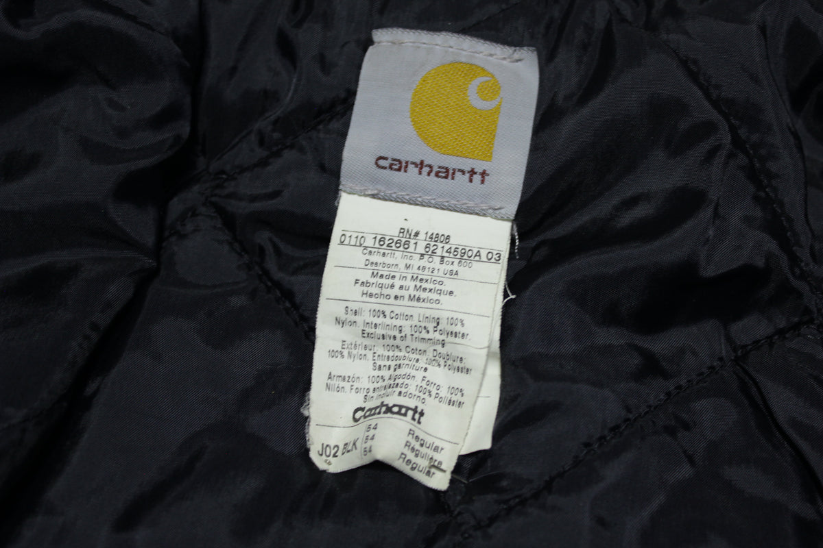 Carhartt J02 Traditional Arctic Quilt Duck Work Jacket