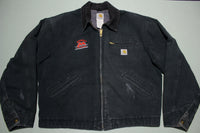 Carhartt J01 BLK Detroit Black Duck Cotton Blanket Lined Jacket 46 Regular L USA