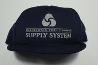 Washington Public Power Supply Vintage Foam Mesh 80s Adjustable Back Snapback Hat