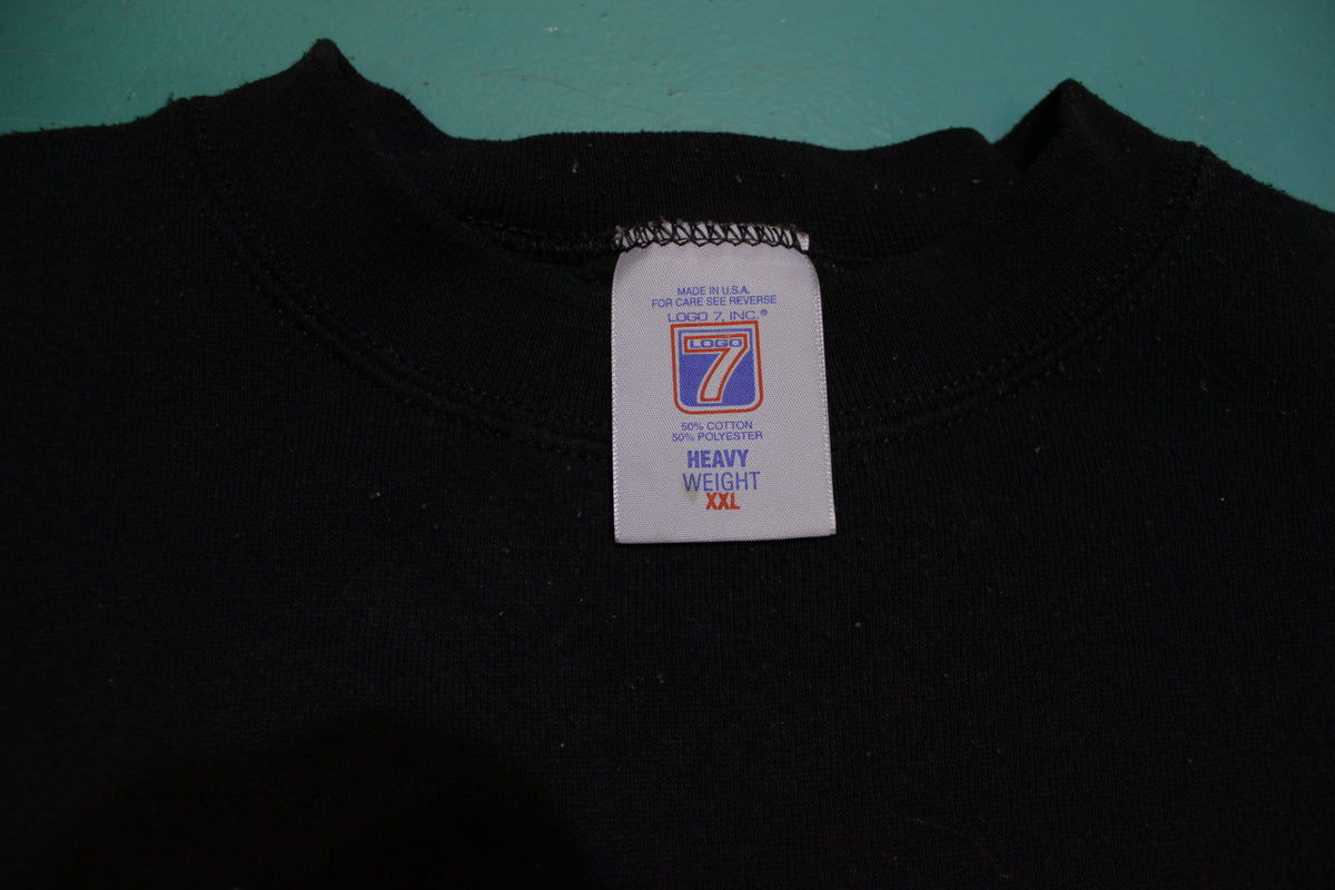 Arizona Cardinals Vintage Logo 7 USA Made 90's Black Sweatshirt