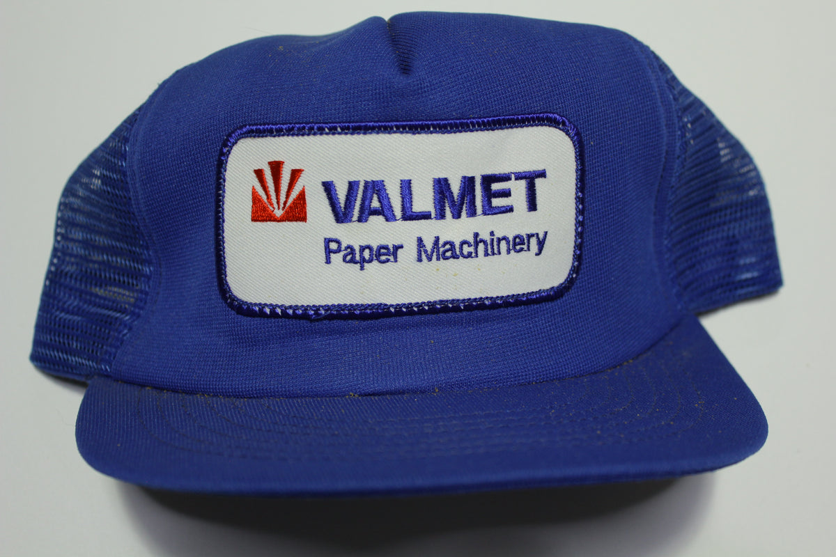 Valmet Paper Machinery Patch Vintage Foam Mesh 80s Adjustable Back Snapback Hat