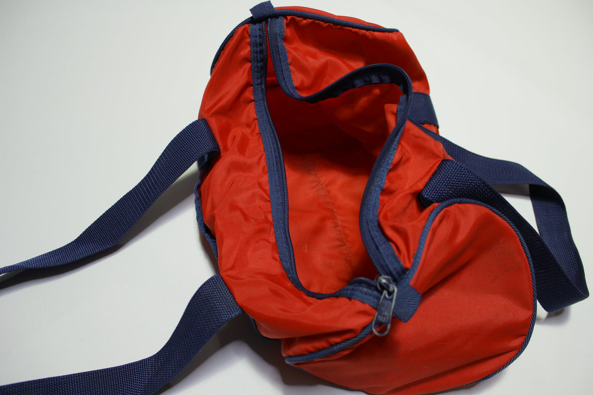 The Runner Vintage 80's Duffle Gym Travel Bag Red White Blue