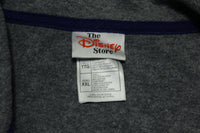 Disney Store Vintage 90's Mickey Donald Goofy Pluto Fleece Quarter Zip Pullover Jacket