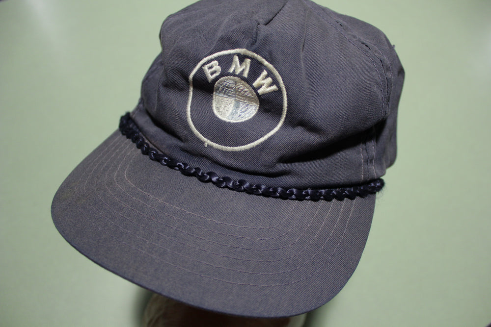 BMW Rope Cord Vintage 80's Adjustable Back Snapback Hat – The