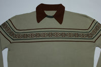 Brown Collared 60's Family Photo Sweater
