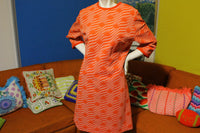 Lady Mendel Knits of Distinction Dress.  Mod Boho Hippie Caftan Style, Vintage 1960's.
