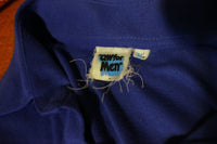 3 Pocket QW for Men Polo Original 80's Shirt.  Blue and Vintage.
