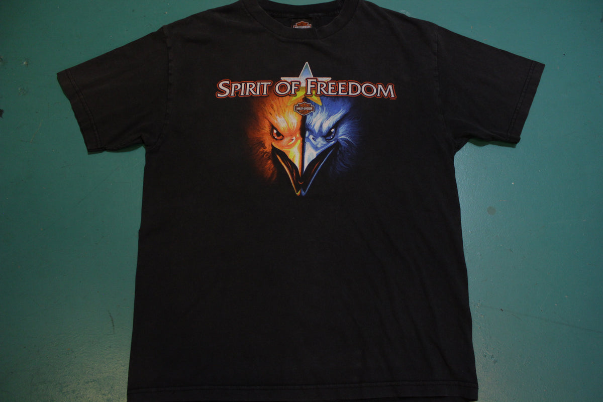 Harley Davidson Motorcycles Spirit of Freedom Owens Yakima Made In USA T-Shirt