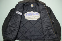 Carhartt J002 BLK Arctic Quilt Lined Duck Canvas Traditional Work Jacket