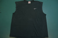 Nike 90's Made in USA Vintage Sleeveless Embroidered Swoosh Muscle Shirt