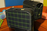 Vintage Plaid Atlantic Val-A-Pak / Grasshopper Suitcase and Garment Bag Luggage