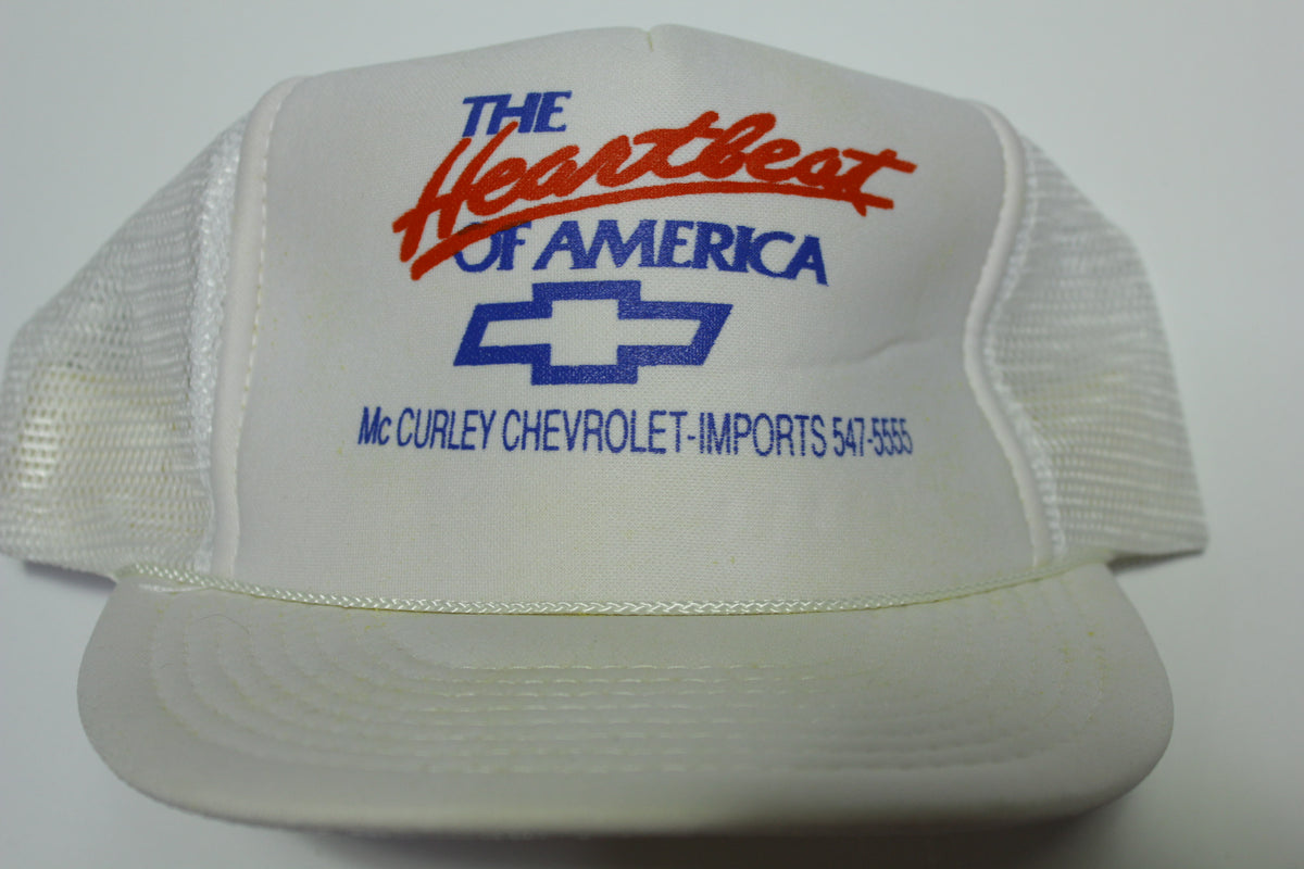 Heartbeat of America Chevrolet Vintage Foam Mesh 80s Adjustable Back Snapback Hat