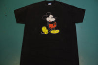 Mickey Mouse Vintage Disney Blue Bar Tag Made in USA 80's 70's Single Stitch T-Shirt