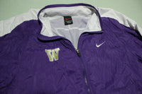 Washington Huskies UW Nike 90's Made in USA Embroidered Swoosh Pullover Windbreaker Jacket