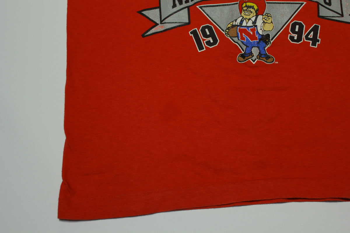 Nebraska Cornhuskers Vintage 1994 National Champs 90's Collegiate Single Stitch T-Shirt