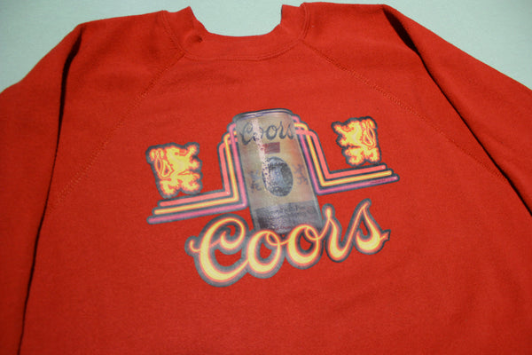Coors Beer Can Vintage 80's USA Made Brew Crewneck Sweatshirt