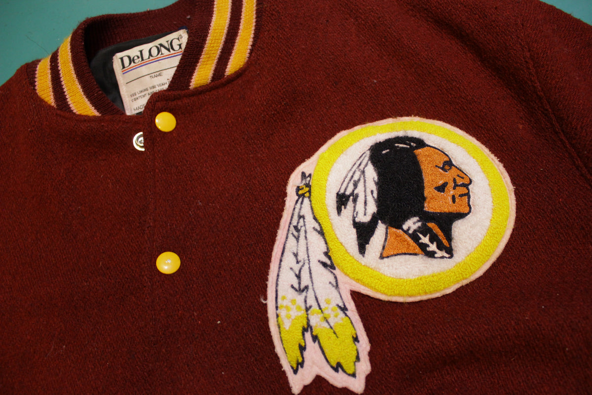 Washington Redskins Vintage 80's DeLong Lettermans Superbowl XXII XVII Jacket