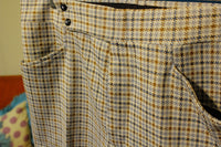 Haggar Expand O Matic Plaid Pants.  Vintage 1960's Slacks.