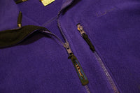 LL Bean Made in USA Purple Freeport Maine Men's Medium Fleece Jacket
