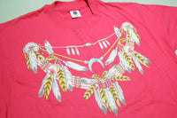Native American Tribal Dream Catcher Feathered Universal Vintage 80's T-Shirt