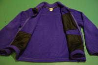 LL Bean Made in USA Purple Freeport Maine Men's Medium Fleece Jacket
