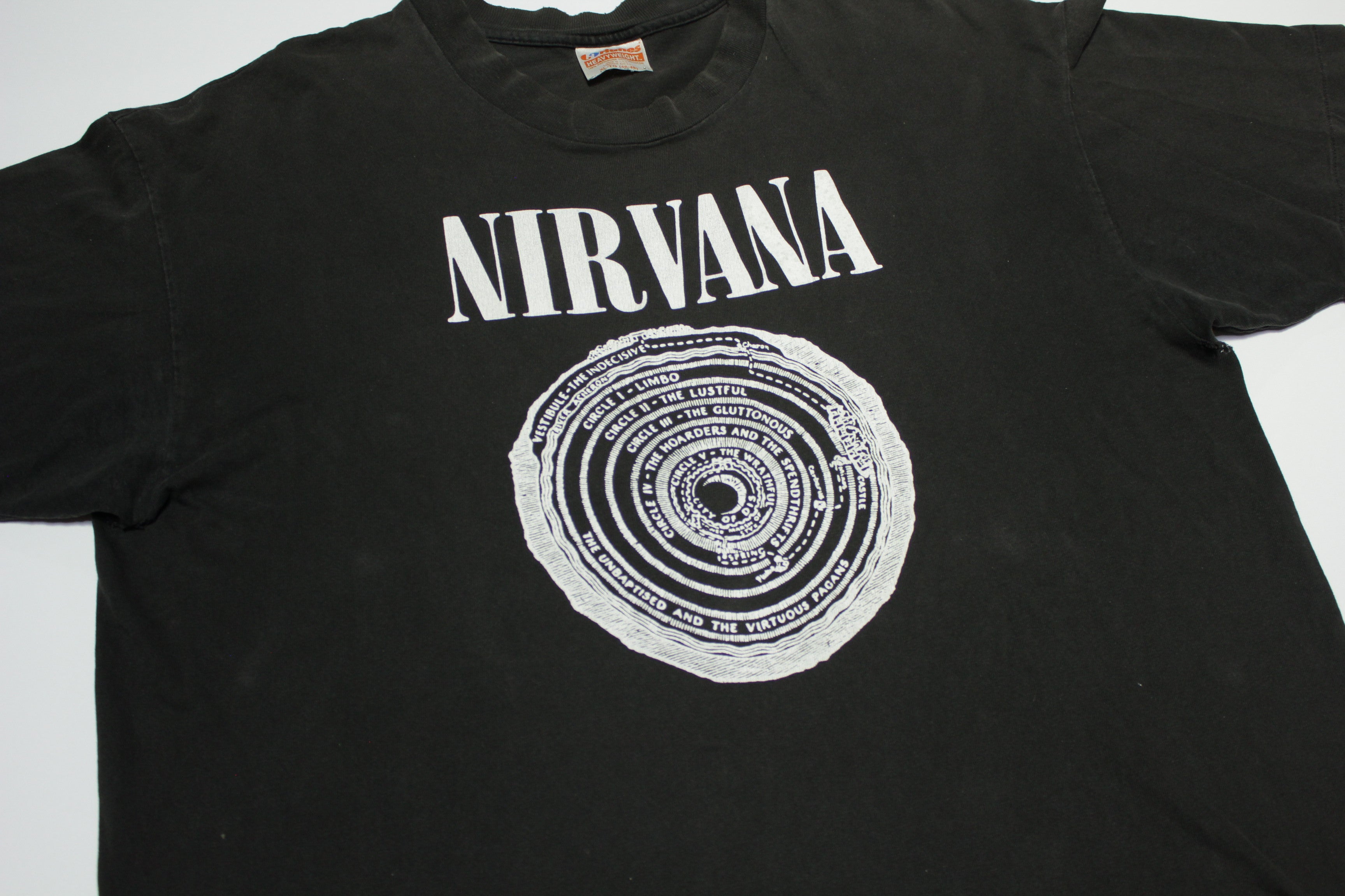 Nirvana Vestibule Vintage Fudge Packin Satan Worshippin 1990 Original 90's  T-Shirt