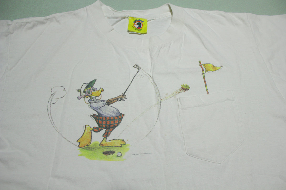 Duck Head USA Chunked Golf Shot Vintage 90's 1993 Single Stitch T-Shirt