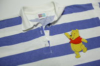 Winnie The Pooh Vintage 90's Striped Disney Original Tag Polo Shirt